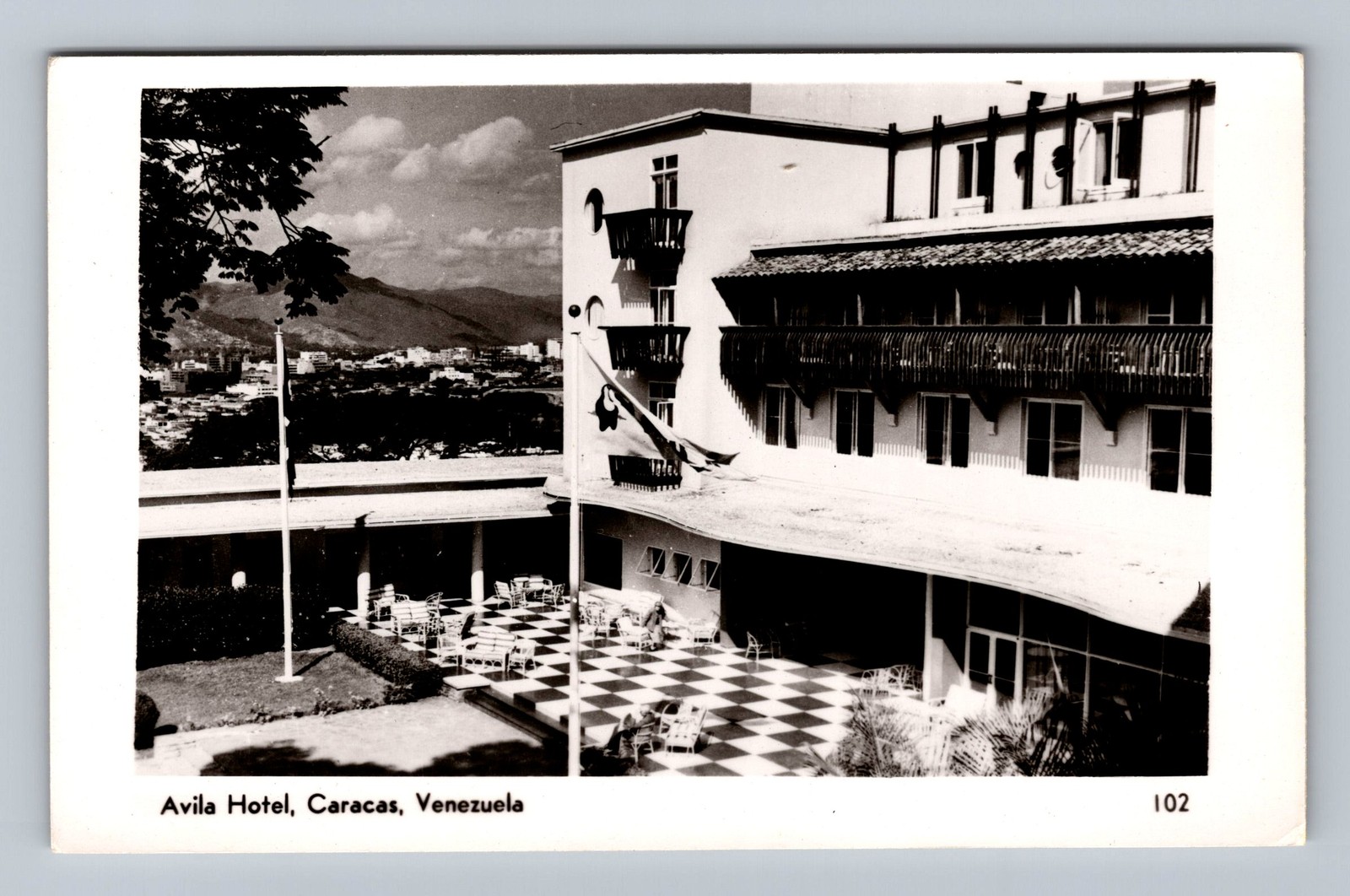 Venezuela- Caracas Avila Hotel Actual Photo Souvnir Postal Old Vintage Postcard