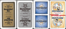 *** 4 verschiedene Brauerei Schafkopf Spielkarten (2)  ***