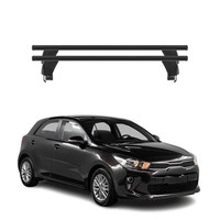 Menabo DachträGer GrundtäGer FüR Kia Rio SchräGheck 2017-2026 50Kg Alu Schwarz