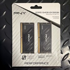 PNY 64GB (2x32GB) DDR5-5600 CL46 SODIMM Laptop RAM MN64GK2D55600-TB NEW