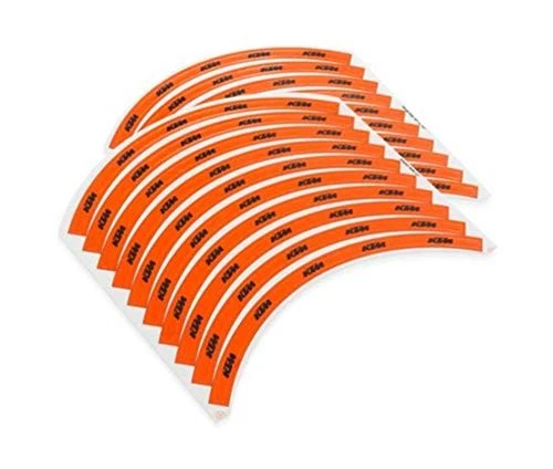 Conjunto de adesivos aro KTM PowerParts - Laranja, 21"/18", 21"/19" 78009099000 - Imagem 2 de 3