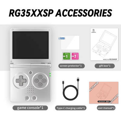 ANBERNIC RG35XXSP Flip Retro Handheld-Spielkonsole 3,5'' IPS Linux 64G 5K Spiele