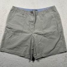 Vintage Eddie Bauer Shorts Womens 12 Sage Green Ripstop Cotton Gorpcore Utility