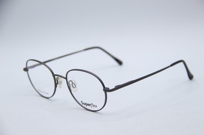 NEW SUPERFLEX SF-540 M103 GRAY BLACK AUTHENTIC EYEGLASSES 49-19