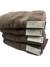 Better Homes & Gardens Signature Soft Bath Towels Brown Cotton 4 Pack New
