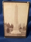 Civil War Cabinet Card Photo Gettysburg Pa Monument 6Th NJ In Valley Of Death
