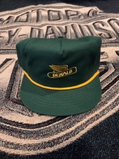 NOS Vintage Dekalb seed rope Hat cap green Snapback Trucker Farmer swingster USA