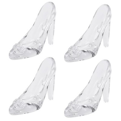 4X Kristall Schuhe Glas Heimtextilien  Hohe Absätze Hochzeit Schu6867