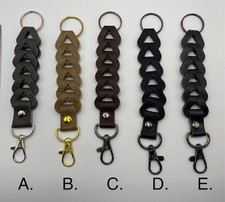 Handmade Keychain Leather Hand Strap Loop Braided Look - Great Unique Gifts