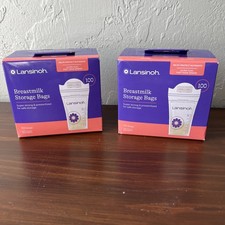 Lansinoh Breastmilk Storage Bags 100 Count 2 Pack New Sealed