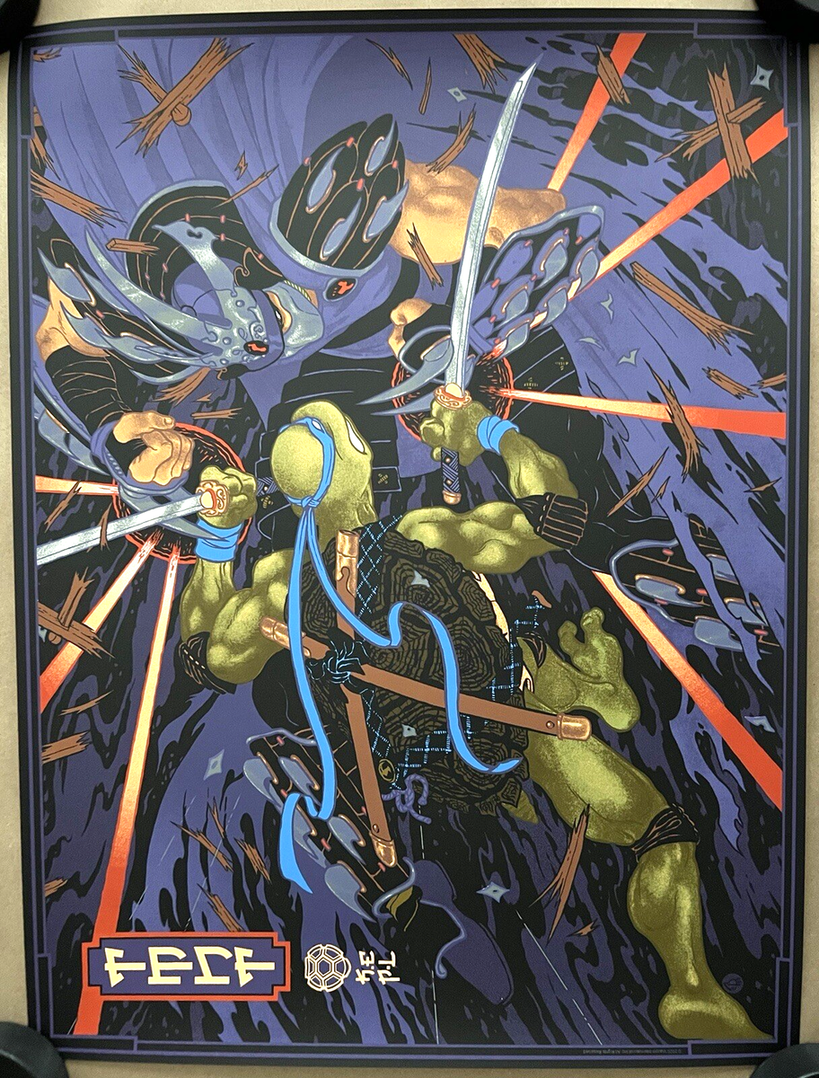 TEENAGE MUTANT NINJA TURTLES POSTER JAPANESE PRINT BOTTLENECK