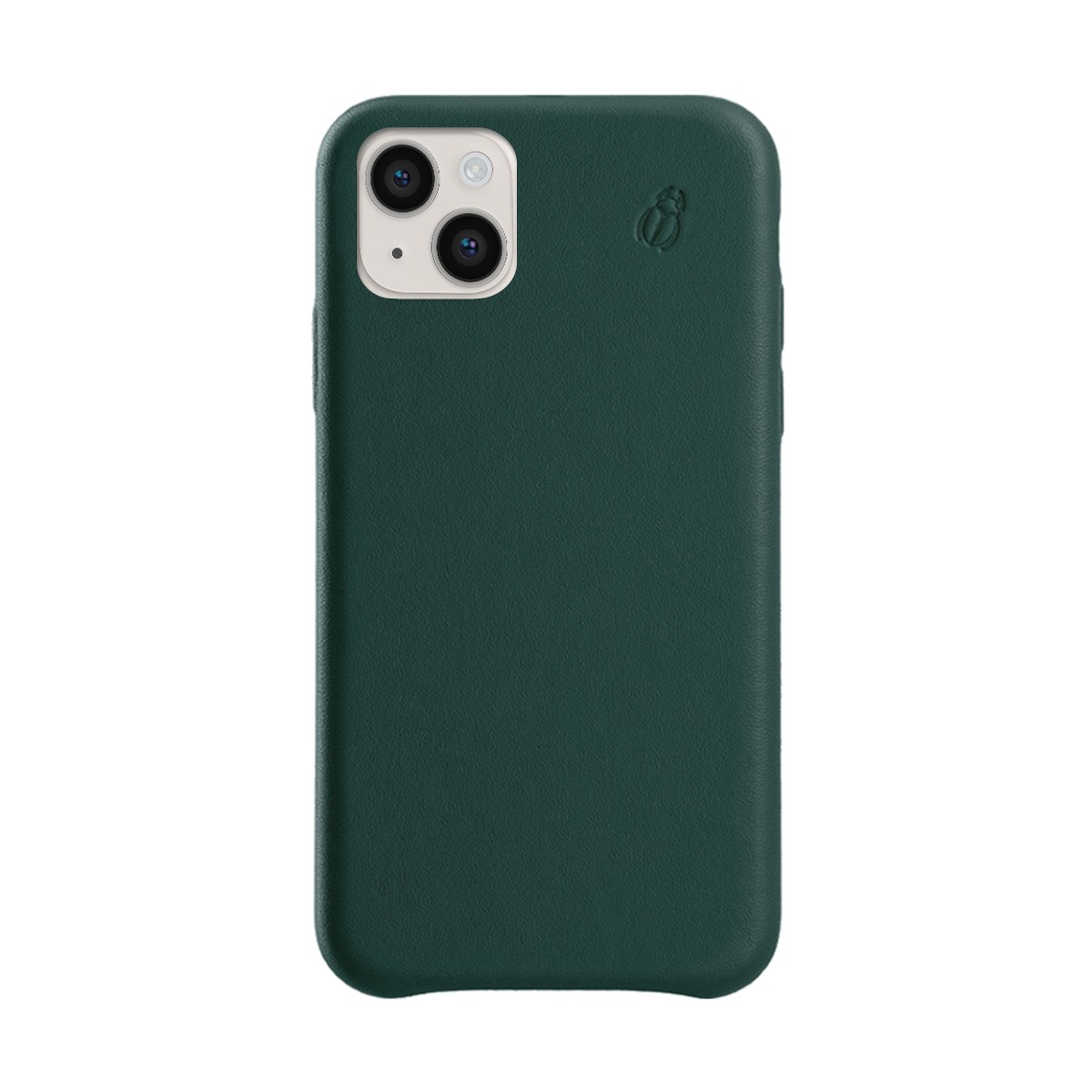 Coque en cuir iPhone 11 vert premium chic BEETLECASE pour style élégant