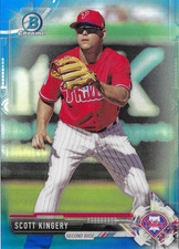 2011 BOWMAN CHROME SCOTT KINGERY CHROME CARD BLUE /150 REFRACTOR #BDC-114