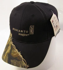 Monsanto Hat Mens Black Camouflage Adjustable Barbed Wire imagine Motto Logo Cap