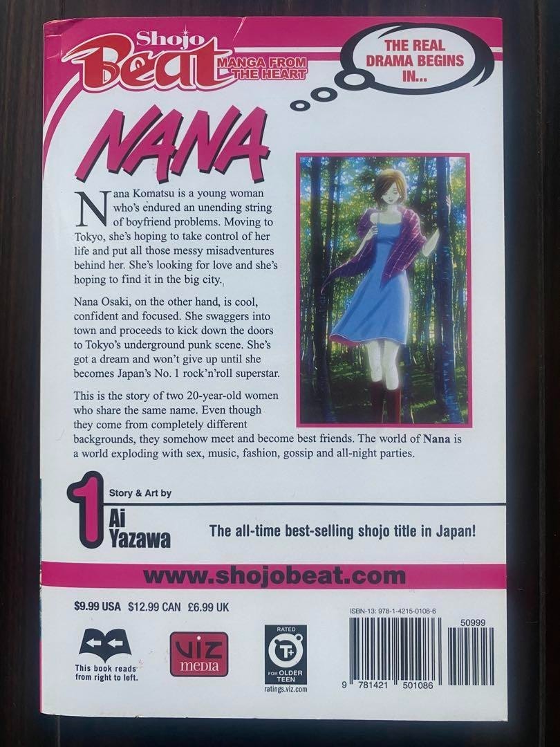 Nana Manga Comics Book English Version Vol.1 Ai Yazawa Used