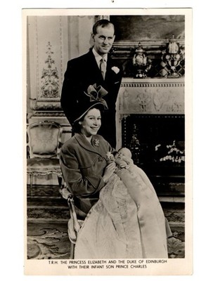 Royalty. Prinzessin Elizabeth & Herzog von Edinburgh & Charles. R/P by Raphael Tuck.