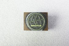Vintage Letterpress Block - McDonalds - Golden Arches