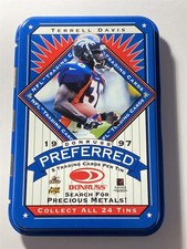 TERRELL DAVIS broncos 1997 Donruss Preferred Tin #9 - Empty (TN)-1