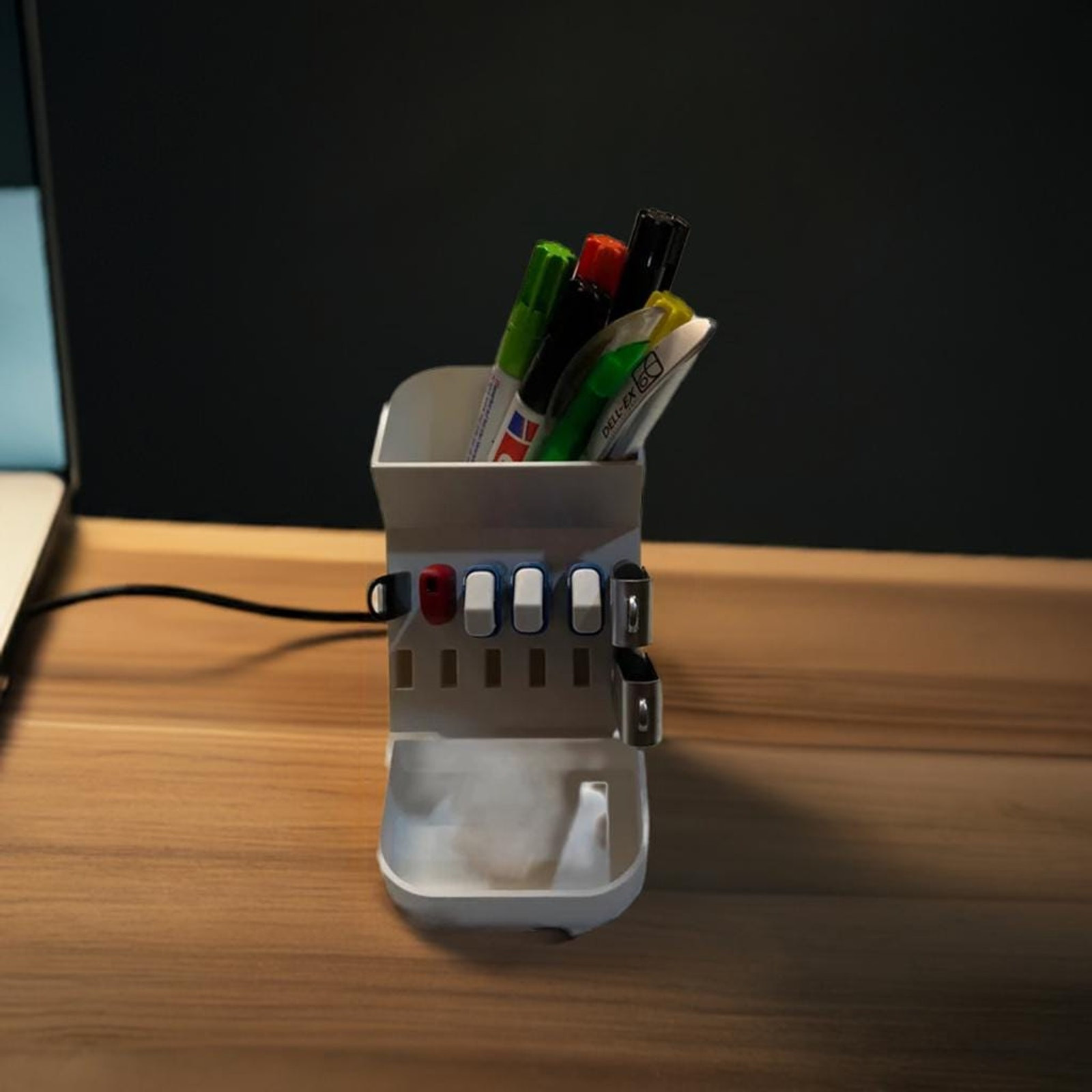 12-Slot USB Storage Unit | Desktop Flash Drive Organizer | Tech Hub Stand