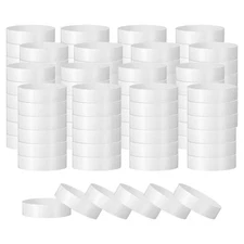 1200 Pack Paper Wristbands for Events, Neon Party Concert Wrist Bands White