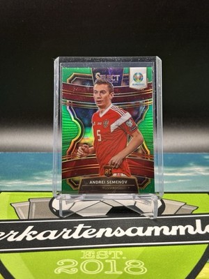 2020 PANINI Select UEFA Euro Soccer Green /5 Parallel Card Andrei Semenov Russia
