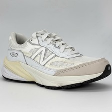 New NEW BALANCE 990v6 Sneakers Mens-6 Womens-7.5 White Beige Running USA U990GB6