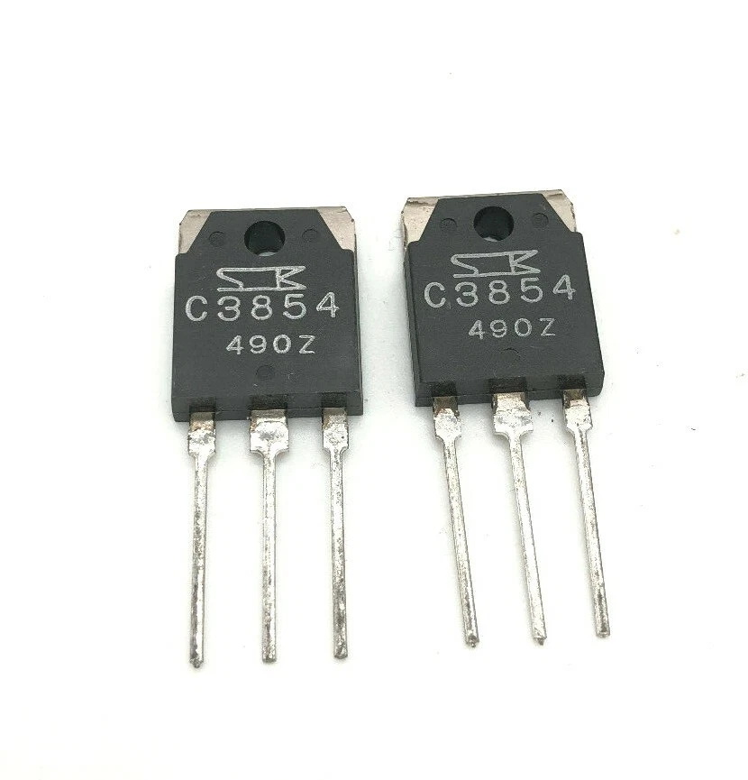 2SA1490N + 2SC3854N Transistor PNP NPN 120V 8A 80W A1490N C3854N TO-3P - Image 2 of 3