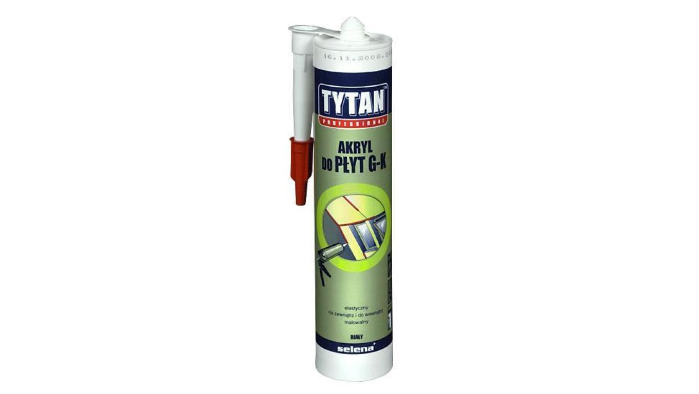 ACRYLIC TITANIUM FOR PLASTERBOARDS 280ML WHITE /T2UK