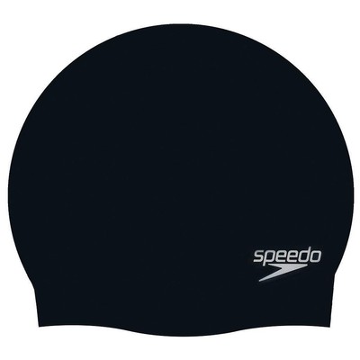Speedo Moulded Silicone Cap Junior Black Junior Black