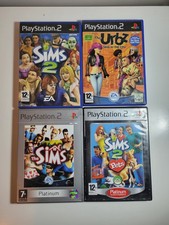 4x PS2 Playstation 2 Games - The Sims, Sims 2, Sims 2 Pets + The Urbz