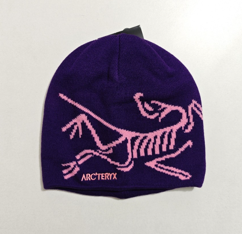 New Arc'teryx Bird Head Toque Beanie - Purple/Pink Orca - Merino
