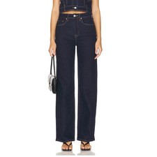BLANKNYC Size 30 Franklin In Night Break Jean Dark Wash Wide Leg Cuffed Jean NWT