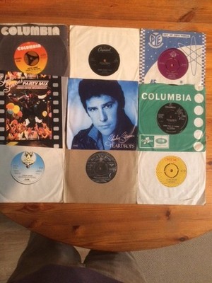 TOTAL 14, 45RPM 7 INCH VINYL RECORDS, 1960s, 70s and 80s. AS LISTED IN ITEM DESC