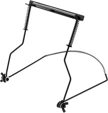 OriGlam Harmonica Holder Neck Stand, Mouth Organ Metal Frame Black