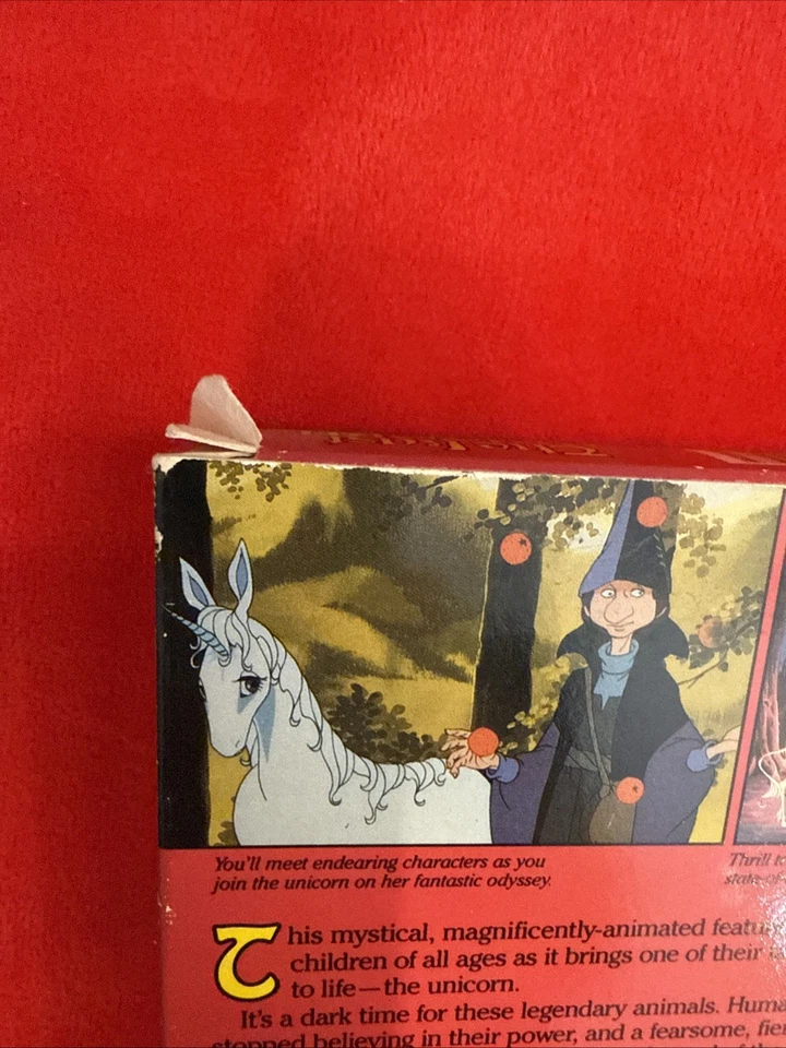The Last Unicorn (VHS, 1988) 1982 Animated Classic ITC Home Video - Image 3 of 4