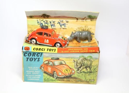 Corgi 256 Volkswagen 1200 East African Safari In Original Box - 1960s Lot 1