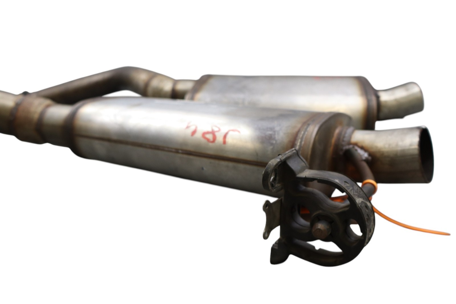03-12 Bentley Continental GT GTC Rear Left & Right Exhaust Muffler Set Oem