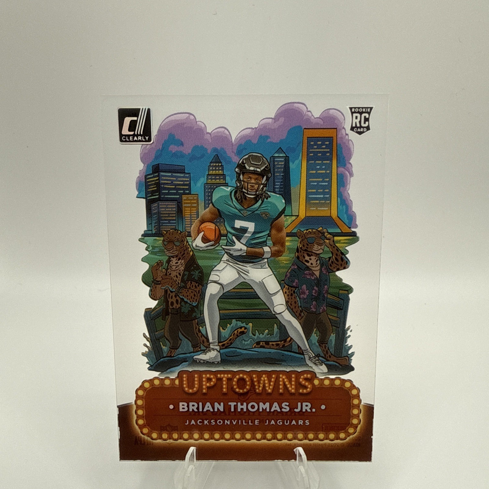 2024 Panini Clearly Donruss Brian Thomas Jr Rookie Uptowns Case Hit Jaguars SSP