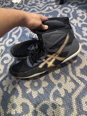 Asics Matflex 6 Wrestling Shoes - Black/Champagne, size 13