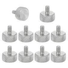 M3x4mm Knurled Thumb Screws 10mm Dia Stainless Diamond Knurled Screw 10Pcs