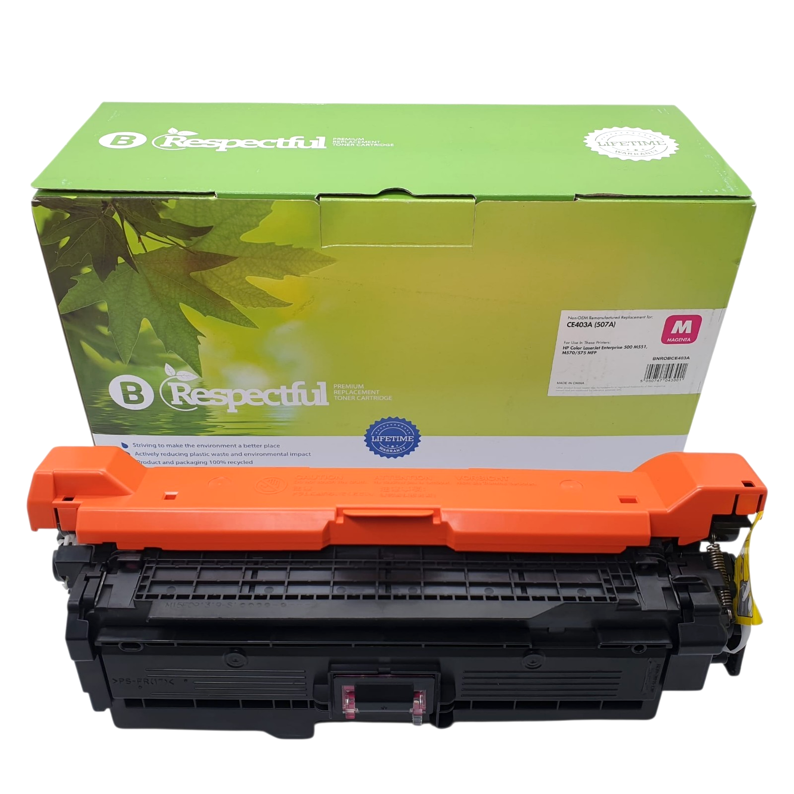 Compatible HP 507A Magenta Toner Cartridge CE403A Color LaserJet Enterprise M551