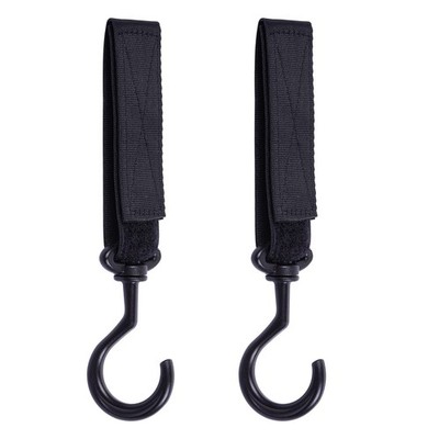 Wisdompro Car Seat Headrest Hook, 2 Pack Multi-Purpose Hanger for Black 