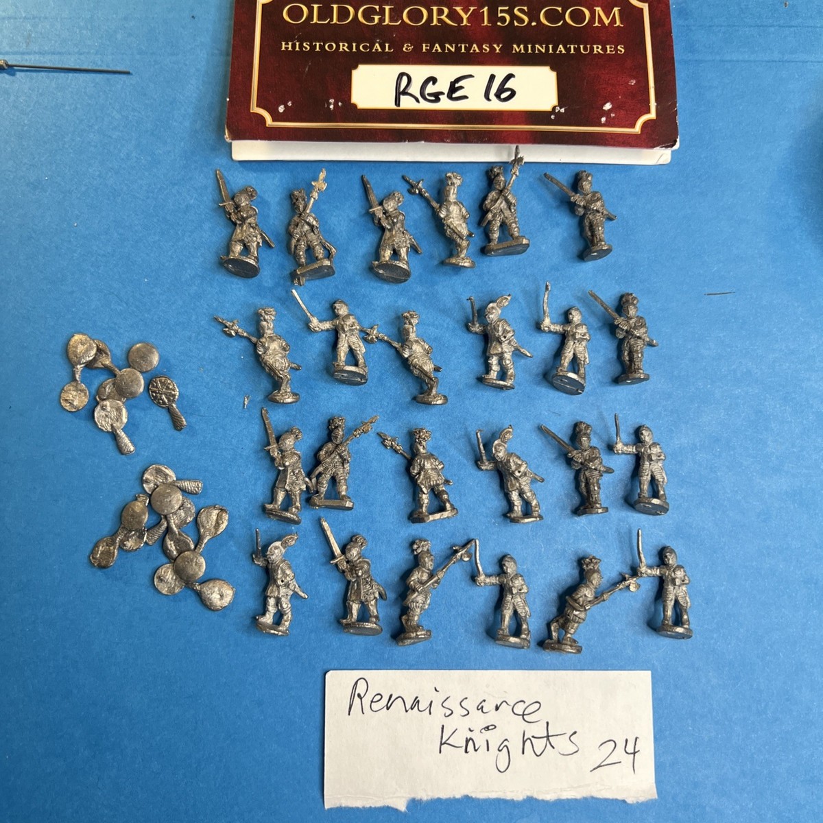 15mm Old Glory Renaissance Knights Pack (24 Minis) Middle Ages