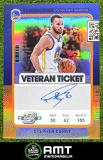 Stephen Steph Curry Auto 2021-22 Panini Contenders Optic 3/15 Veteran Orange