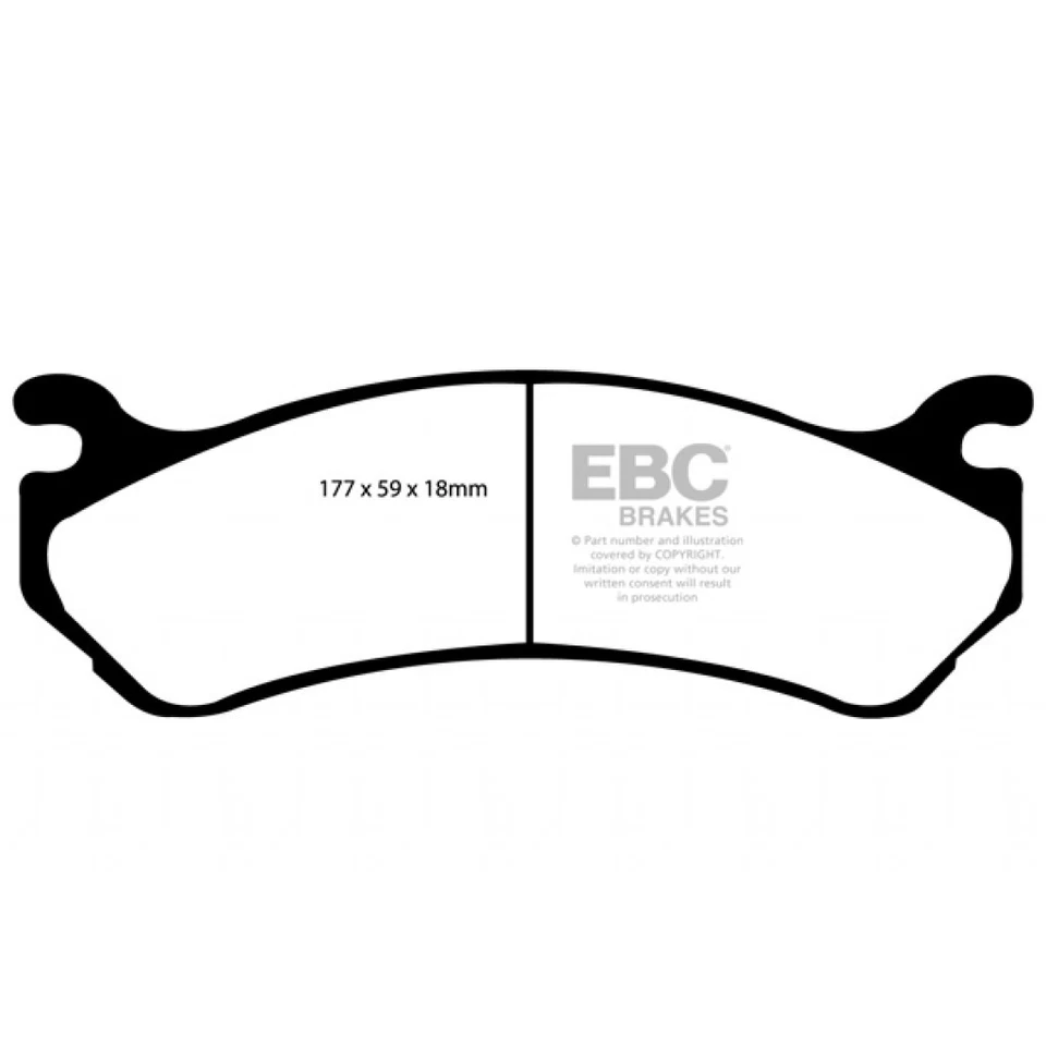 EBC For GMC Yukon XL 1500 2001 02 03 04 05 2006 Front Brake Pads 5.3 Yellowstuff - Image 2 of 4