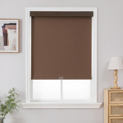 Joydeco 100% Blackout Roller Shades (Pro), Free-Stop Cordless Blinds for Windows