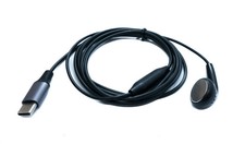 SYSTEM-S Mono In Ear Kopfh&ouml;rer 120 cm USB 3.1 Typ C Stecker Mikrofon