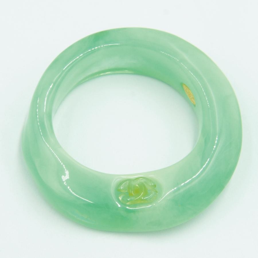Chanel Authentic Coco Mark Plastic Bangle Pre-own… - image 2