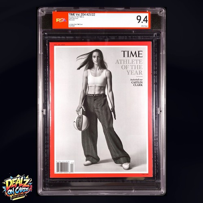 #ad #ad Caitlin Clark Time Magazine Athlete of the Year 1st Cover Rookie Year 24 PSA 9.4 $179.99