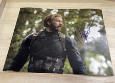 Chris Evans  SIGNED AUTOGRAPH 8x10 Captain America PHOTO w/COA matching Hologram